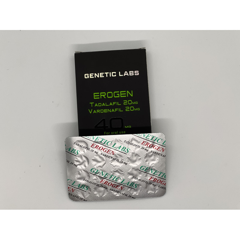 Тадалафіл+Варденафіл Erogen 40 mg (20 tab) 🇺🇦