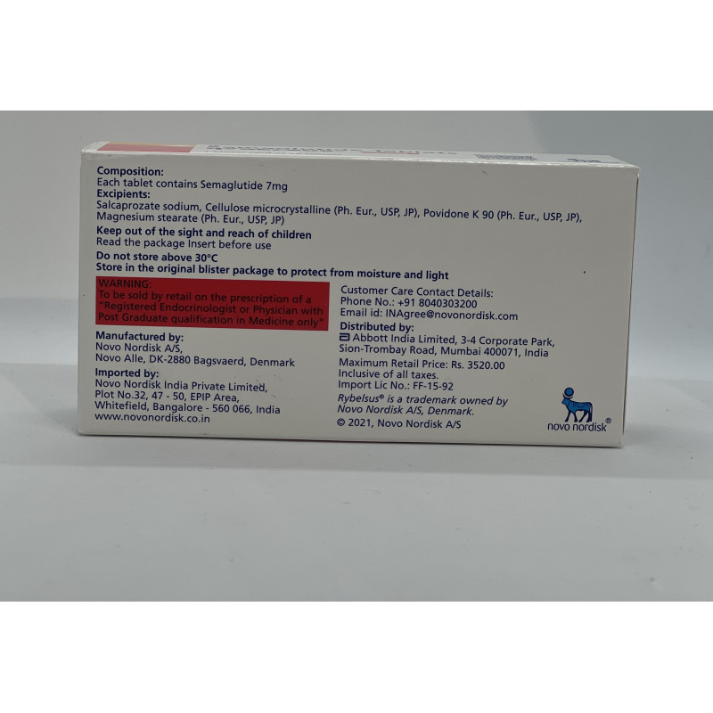 Семаглютід Rybelsus (Рібелсус) 7 mg 10 tab 