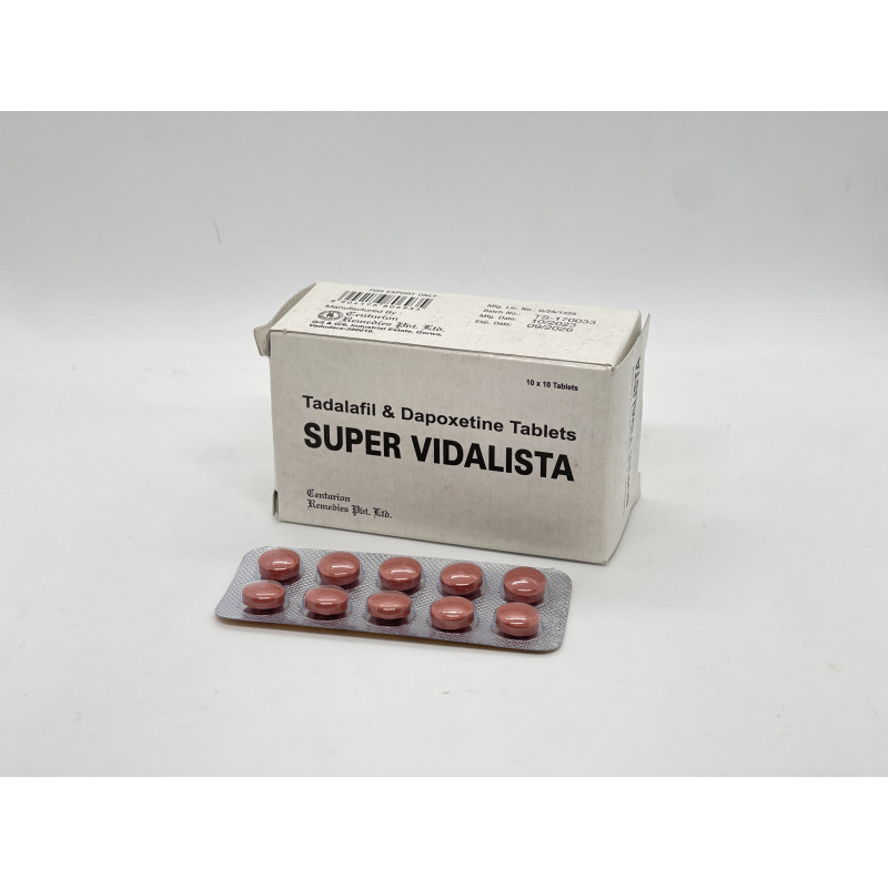 Тадалафіл+Дапоксетин Super Vidalista (10 tab) 🇺🇦