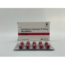 Ізотретиноїн від акне Accufine Isotretinoin 20 мг 10 касп Healing Pharma